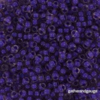 Miyuki Seed Beads - Semi-Matte Violet Lined LT Amy 11/0, 10 Gram