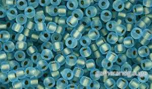 Matubo Seed bead 8/0 – Matte Aquamarine Bronze Ice lined 5 gram Matubo Seed bead 8/0 – Matte Aquamarine Bronze Ice lined 5 gram