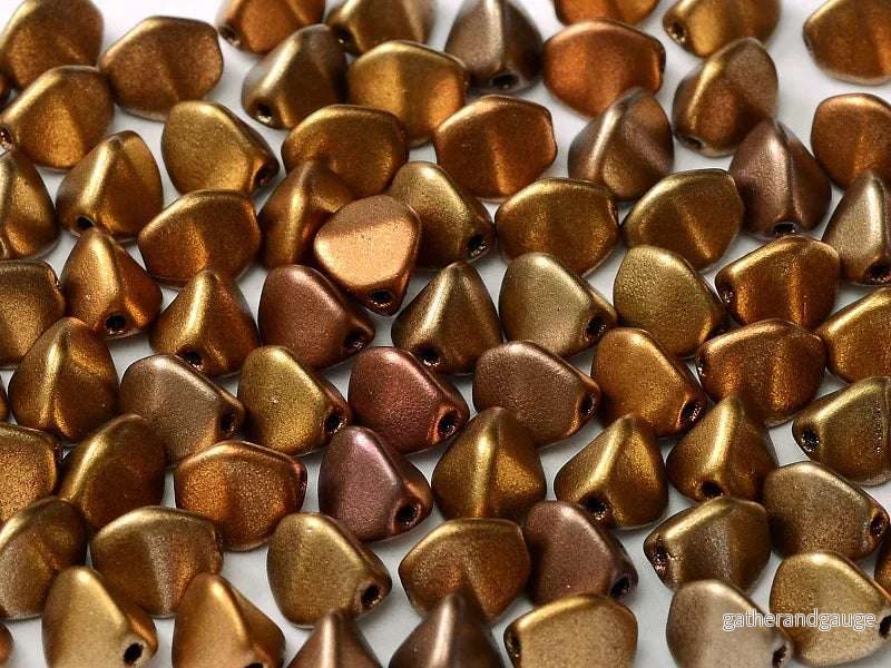 Pinch Bead - Metallic Mix 5mm, 10 gram