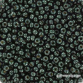 Miyuki Seed Beads – Duracoat Galvanized Black Moss 11/0, 10 gram