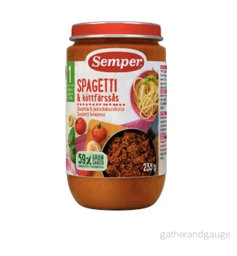 Spagetti Köttfärssås Från 12 Månader Spagetti Köttfärssås Från 12 Månader