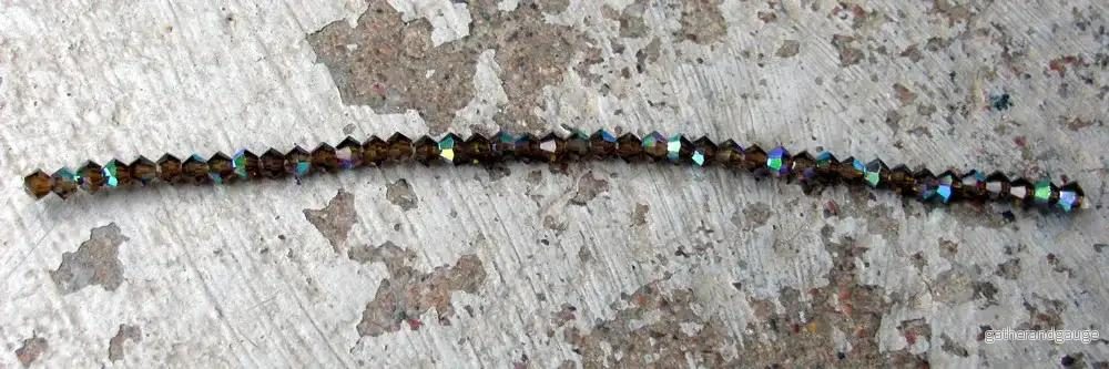 Tjeckiska MC Bicone - Smokey Topaz AB 3 mm, 40- pack - Bild 3