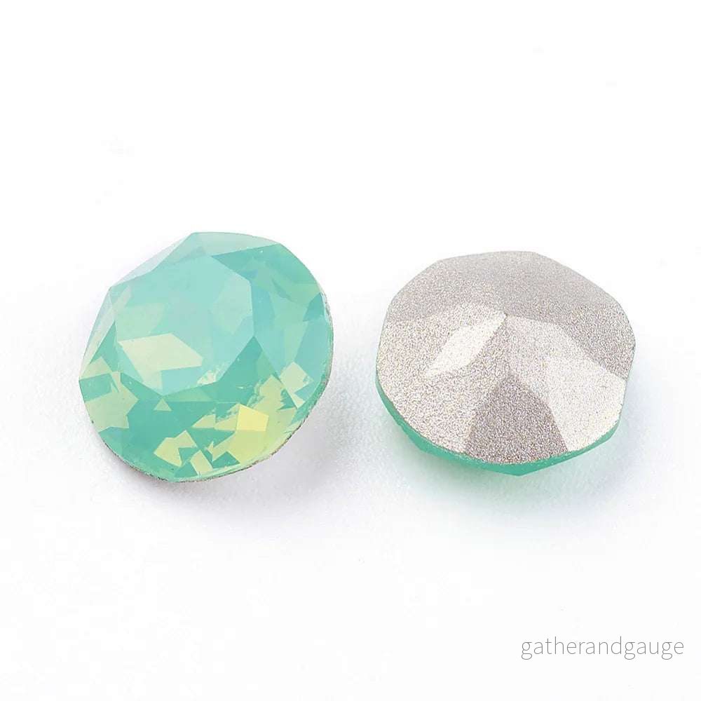 Kinesisk strass - Round stone Pacific Opal 10mm 1 styck