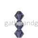 Tjeckiska MC Bicone - Tanzanite 3 mm, 1 sträng