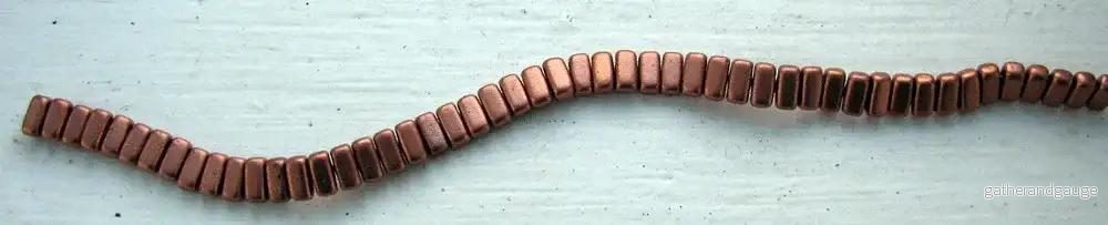 CzechMates Bricks - Matte Metalic Copper, 1 sträng - Bild 2