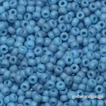 Miyuki Seed Beads - Matte Opaque Pale Denim Luster 11/0, 10 gram