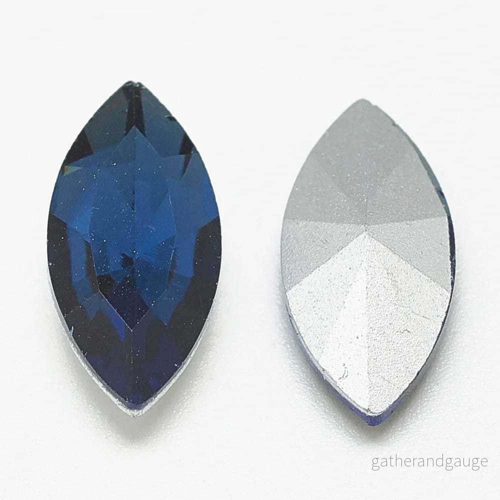 Kinesisk strass - Navette Montana 10x5mm 1 styck