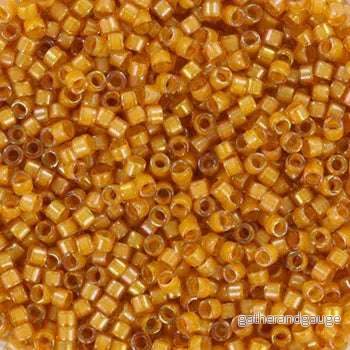 Miyuki Delica - Goldenrod Lined Topaz AB 11/0, 5 gram