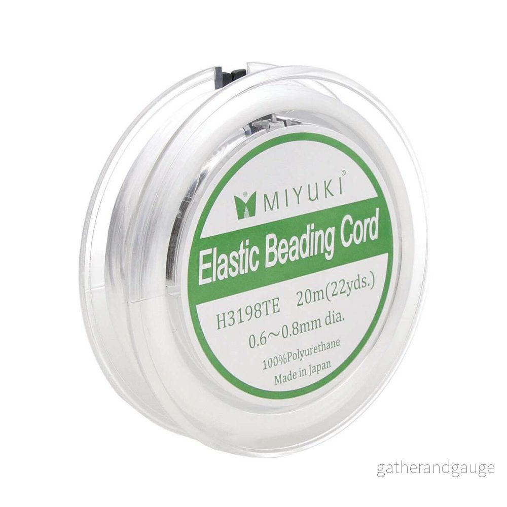 Miyuki Elastisk Smyckestråd Klar 0,8mm - 20m