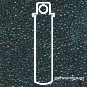 Miyuki Seed Beads - Transparent Dark Teal 11/0, 24 gram