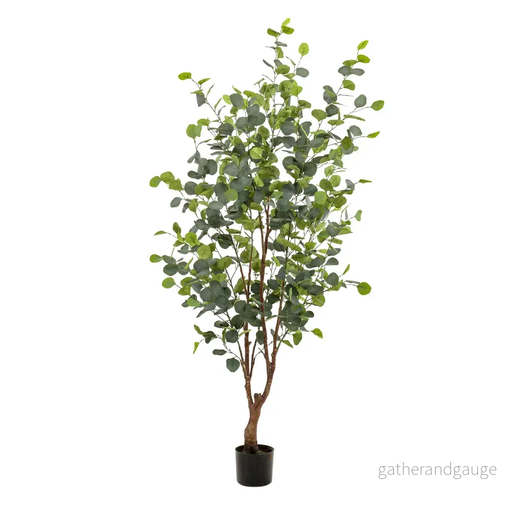 Konstplanta - Eucalyptus - Blå Gomboom - 140cm - 140 - Bild 3