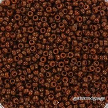 Miyuki Seed beads - Duracoat Opaque Cognac 15/0, 10 gram