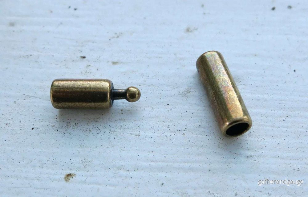 Lås Bronsfärgat för Runda Band - 3 mm, 1 Set - Bild 2