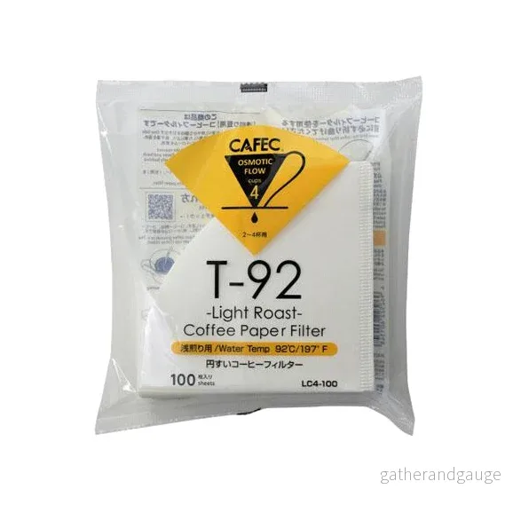 Cafec T-92 – Light Roast – Pappersfilter – Cup4 – 100pcs Cafec T-92 – Light Roast – Pappersfilter – Cup4 – 100pcs