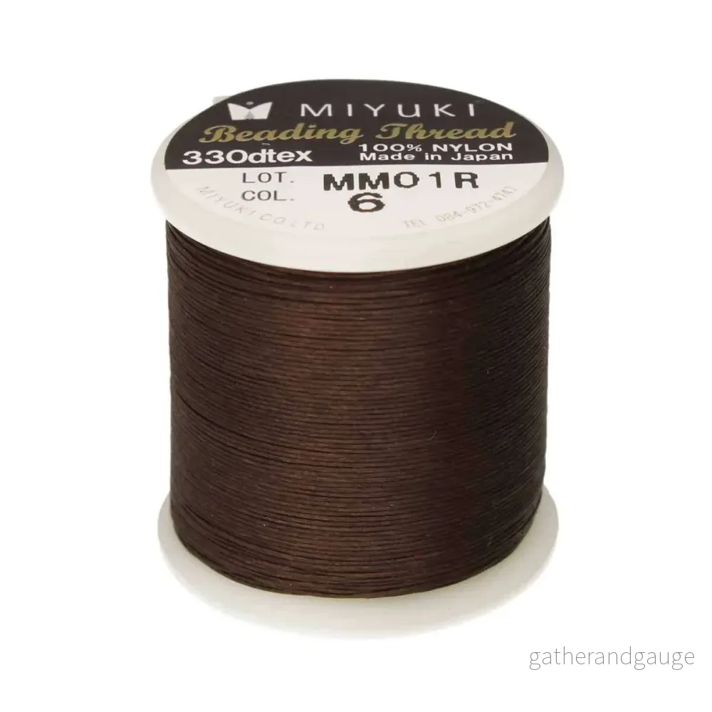 Miyuki Beading Thread – Brown, 1 rulle Miyuki Beading Thread – Brown, 1 rulle