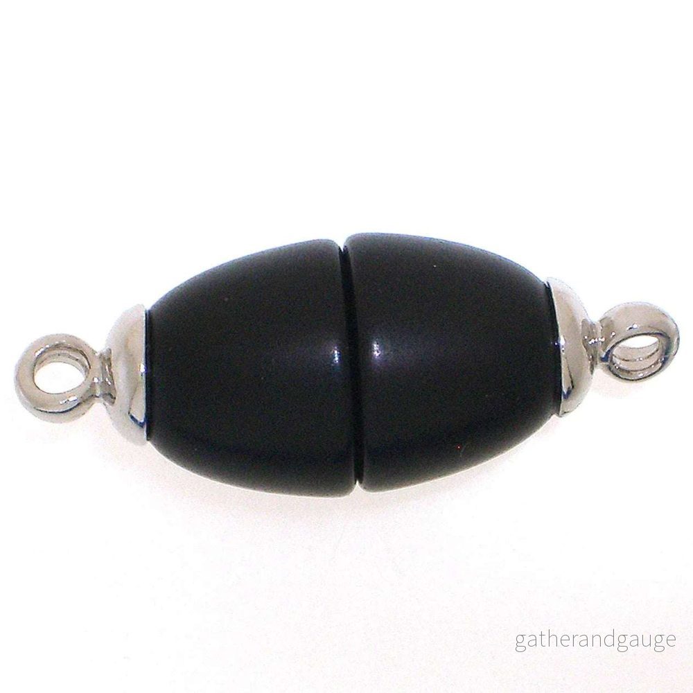 Claspgarten Magnetlås Polaris – Oval Svart 25x10mm, 1 Styck Claspgarten Magnetlås Polaris – Oval Svart 25x10mm, 1 Styck