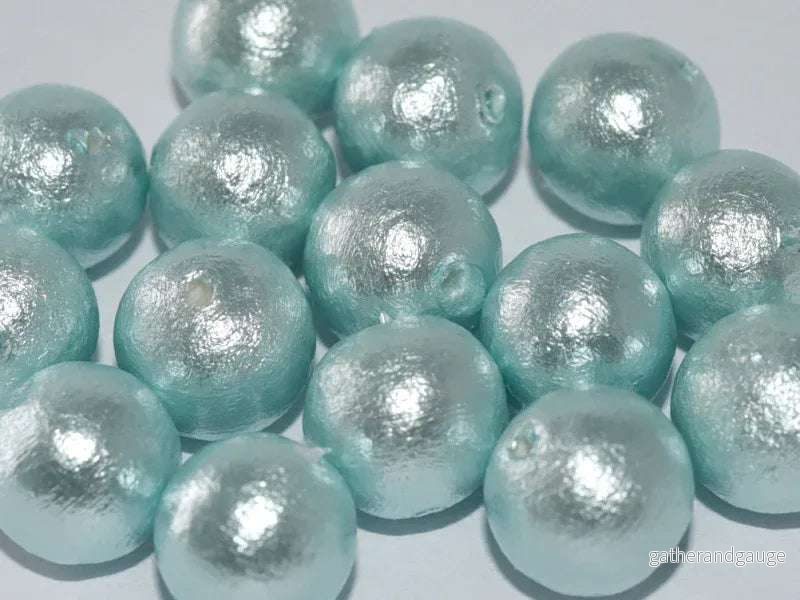 Miyuki Cotton Pearl – Aqua 8mm, 5-pack Miyuki Cotton Pearl – Aqua 8mm, 5-pack