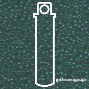 Miyuki Seed Beads - Matte Transparent Teal 8/0, 22 gram