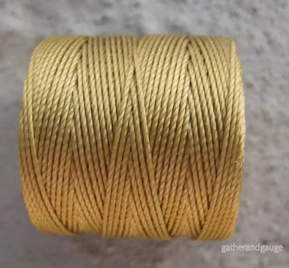 S-Lon Bead Cord - Bronze 1 Rulle - Bild 2