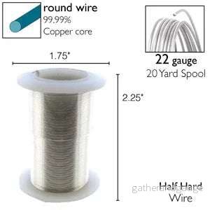 Wire Elements 22Ga - Silverfärgad Non Tarnish 1 rulle - Bild 2