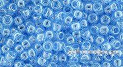 TOHO Seed Beads – Transparent Luster Aquamarine 8/0, 10 gram TOHO Seed Beads – Transparent Luster Aquamarine 8/0, 10 gram
