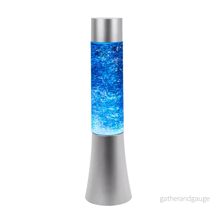 Glitter lampa med färgskiftande LED Ljus