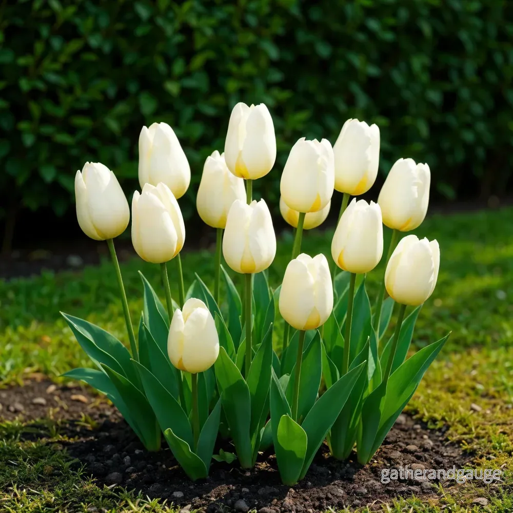 Green boutiQ - Bloembollen - Tulp Triumph White - Kleur Wit - 15 stuks - Bolmaat 11/12 - XXL Pack - Bild 2