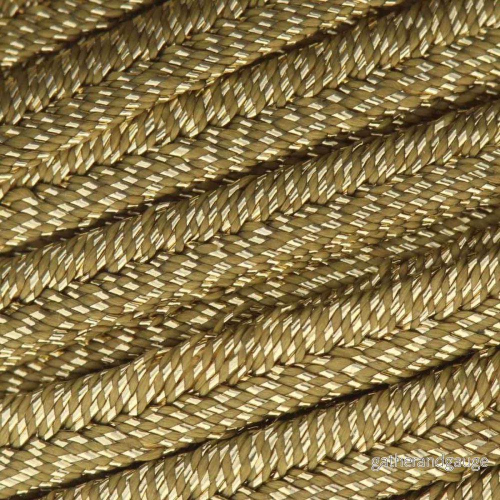 Italienskt Soutache band - Dark Gold Metallic 1 m - Bild 3
