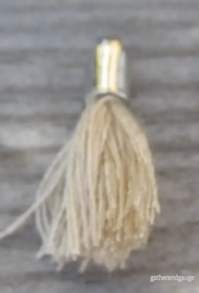 Bomullstofs - Beige 18mm, 1 styck - Bild 2
