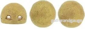 CzechMates Cabochon - Pacifica Macadamia 7mm 2- håls, 10-pack - Bild 2