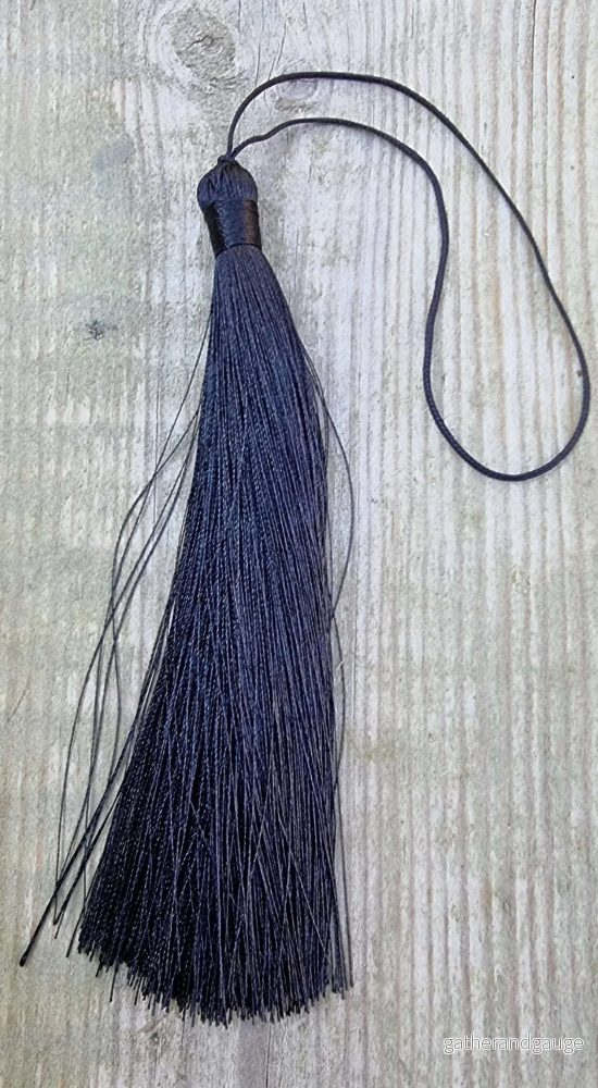 Hänge tassel polyester - Svart 130mm 1 styck
