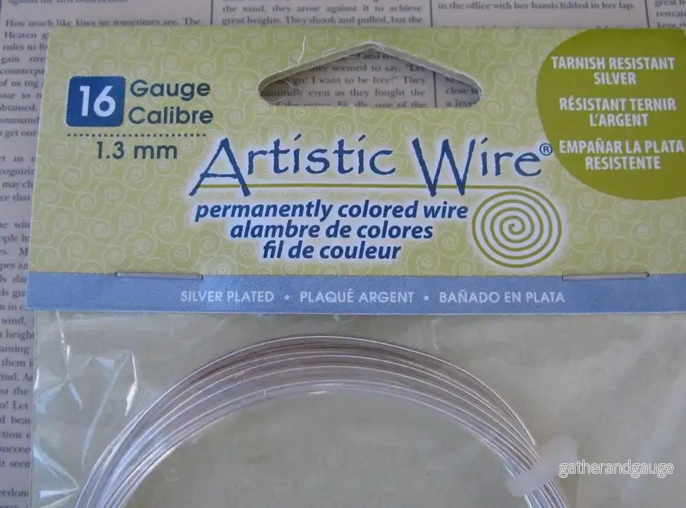 Artistic Wire 16 Ga - Silverpläterad, Non tarnish, 1 förpackning - Bild 2