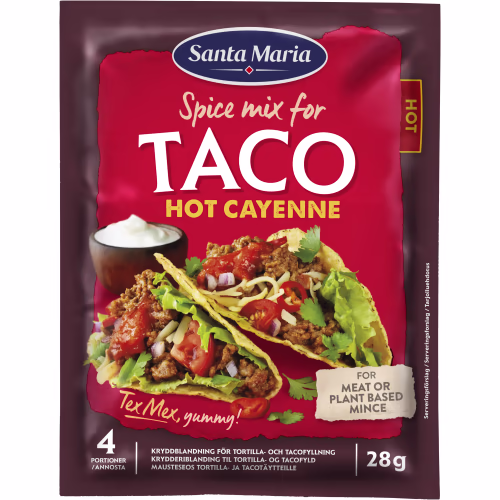 Santa Maria Taco Spice Mix Hot Cayenne