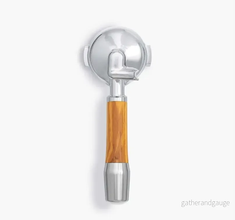 Wood Portafilter 58 mm single spout