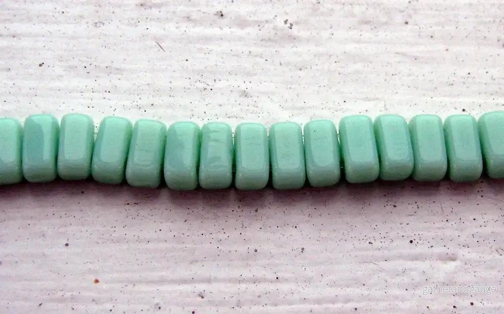 CzechMates Bricks – Opaque Pale Jade, 50-pack CzechMates Bricks – Opaque Pale Jade, 50-pack
