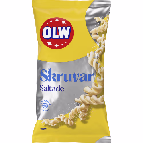 OLW Skruvar Lättsaltade 100g OLW Skruvar Lättsaltade 100g
