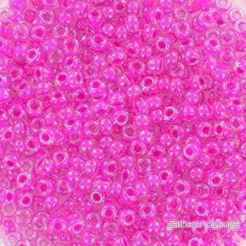 Miyuki Seed Beads - Inside Color Luster Fuchsia 11/0, 10 gram