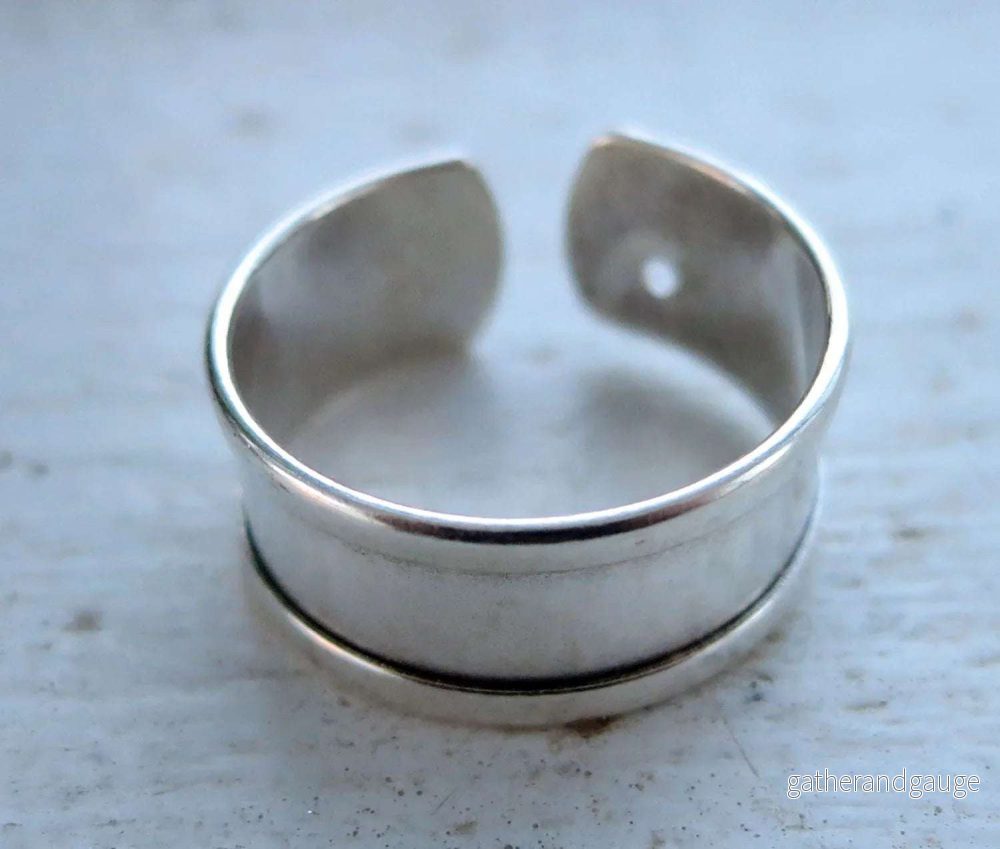 Ringstomme Silverfärgad – För breda band 5mm 1 styck