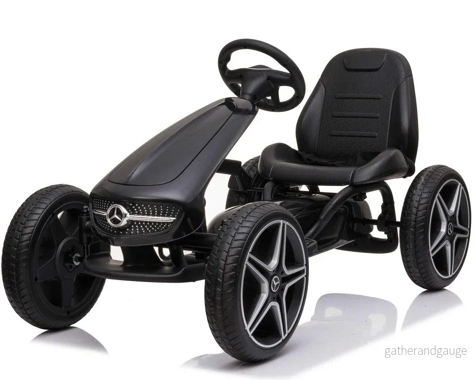 Trampbil Mercedes Benz gokart svart Trampbil Mercedes Benz gokart svart