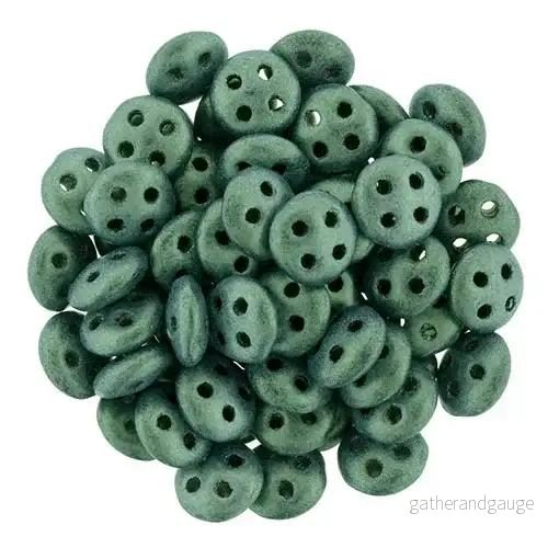 CzechMates QuadraLentil – Metallic Suede LT Green 6mm, 10 gram CzechMates QuadraLentil – Metallic Suede LT Green 6mm, 10 gram