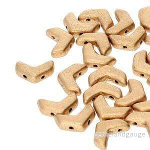Chevron Duo – Bronze Pale Gold 10x4mm, 1 sträng Chevron Duo – Bronze Pale Gold 10x4mm, 1 sträng