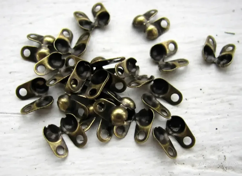 Kulkedjefäste Bronsfärgade 5x6mm - 20-pack