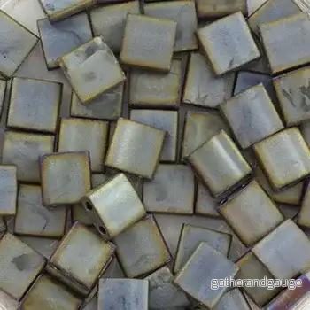 Miyuki Tila - Matt Metallic Silver Grey 5mm 5gram