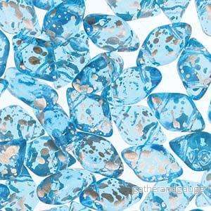 Matubo Gemduo – Aqua Silver Splash 8x5mm, 10 gram Matubo Gemduo – Aqua Silver Splash 8x5mm, 10 gram
