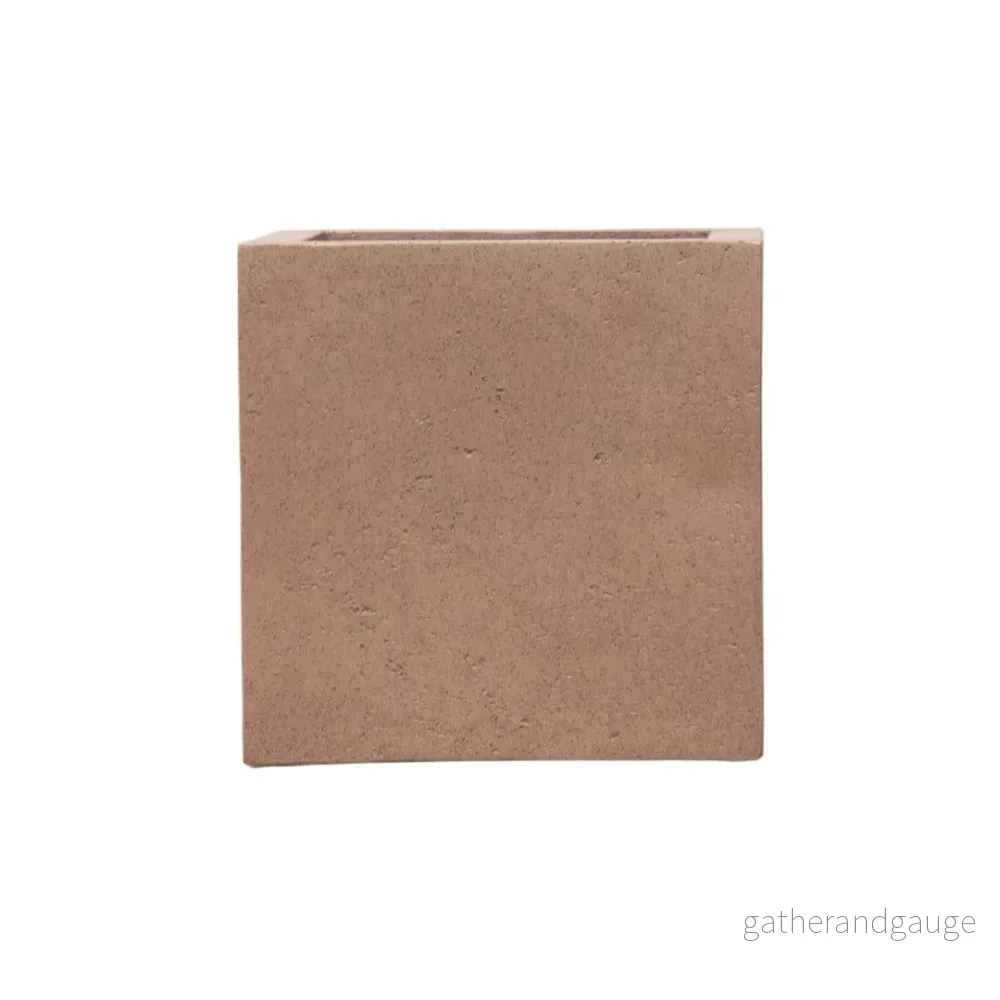 Grigo Cube Pot Brons 40 cm