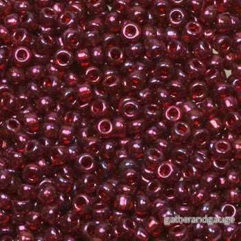 Miyuki seed beads - Gold Luster Cranberry 11/0, 10 gram