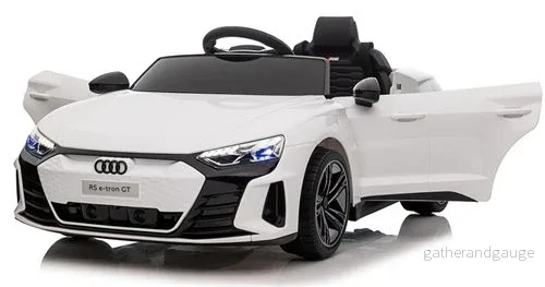Elbil barn Audi RS e-tron GT 4x12V Vit Elbil barn Audi RS e-tron GT 4x12V Vit