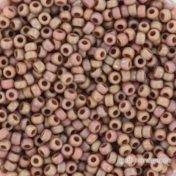 Miyuki Seed Beads – Opaque Glazed Frosted Rainbow Lavender 11/0, 10 gram