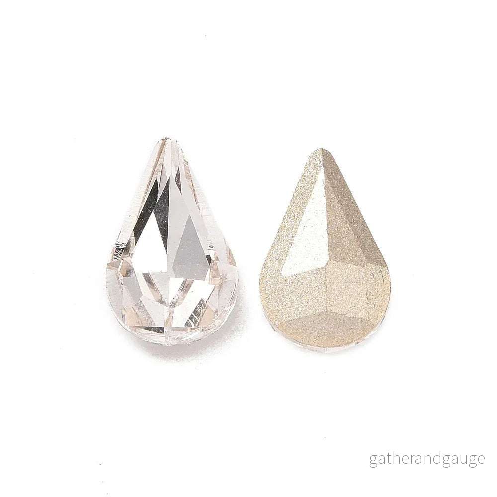 Kinesisk Strass – Teardrop Crystal 13x8mm 1 styck