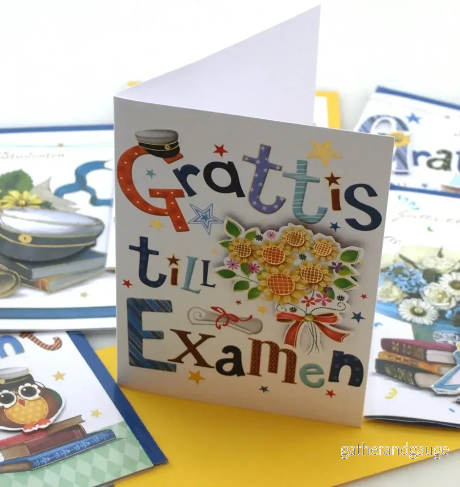Gratulationskort till student, 12x17 cm - Bild 2